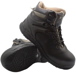MENS S3 WATERPROOF LEATHER SAFETY WORK BOOTS COMPOSITE TOE CAP SHOES TRAINERS