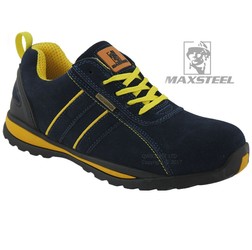 MENS NEW LIGHTWEIGHT SAFETY STEEL TOE SUEDE WORK BOOTS TRAINER SHOES