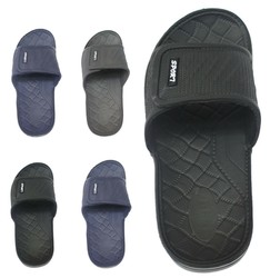 MENS BEACH POOL TOUCH FASTENING SLIDERS FLIP FLOPS MULES SHOWER SANDALS SHOES SZ